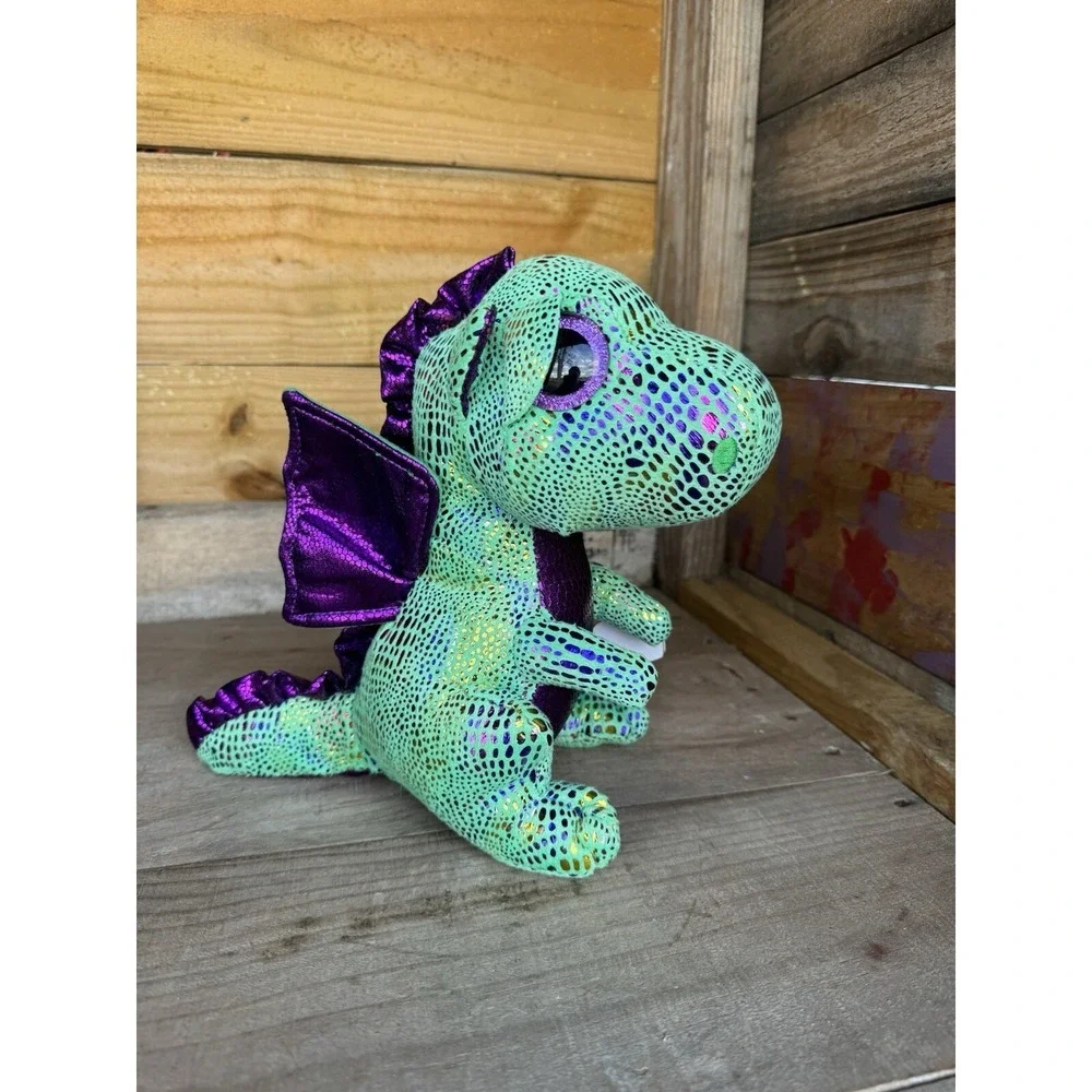 Ty Beanie Boos Cinder The Green Dragon‎ Plush Toy 9